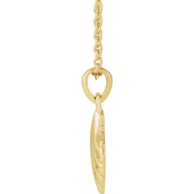 14K Gold Shell Necklace