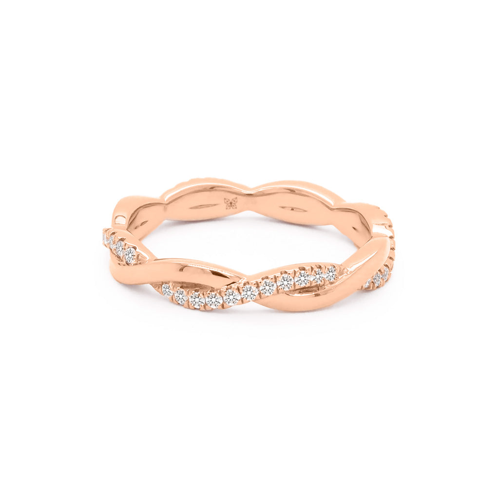 14K Gold 44 Stones Full Eternity Band