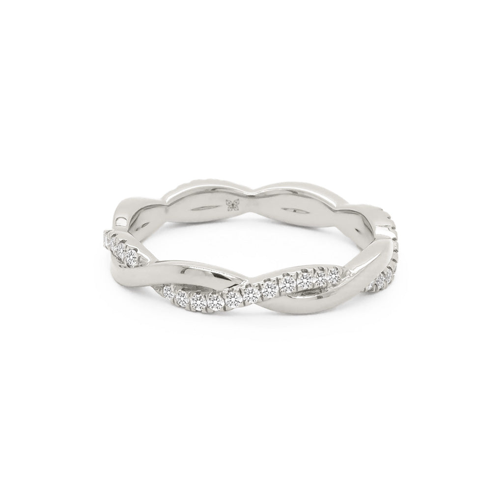 14K Gold 44 Stones Full Eternity Band