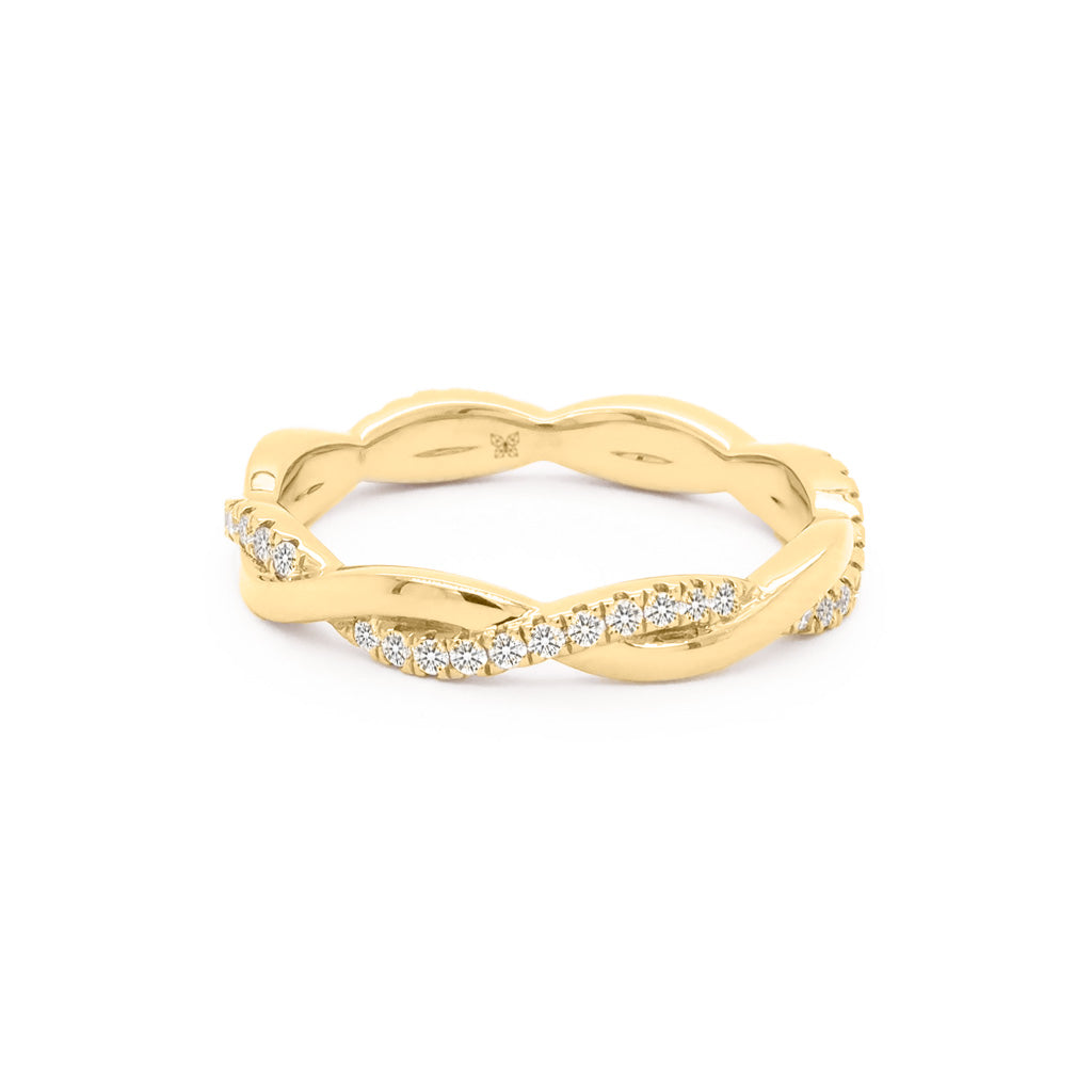 14K Gold 44 Stones Full Eternity Band
