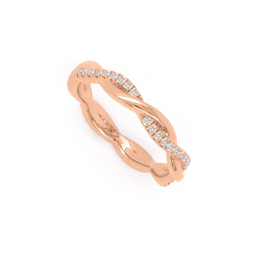 14K Gold 44 Stones Full Eternity Band