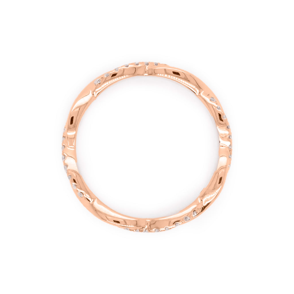 14K Gold 44 Stones Full Eternity Band