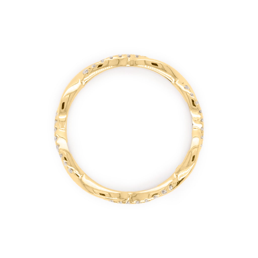 14K Gold 44 Stones Full Eternity Band