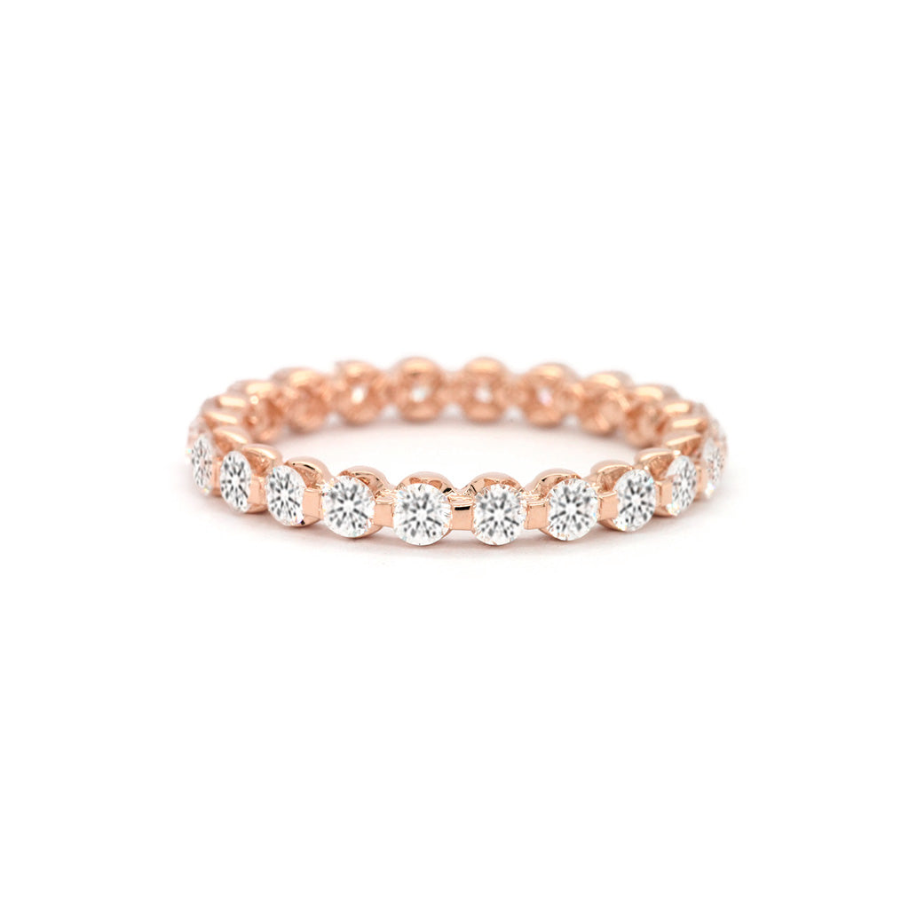 14K Gold 22 Stones Full Eternity Band