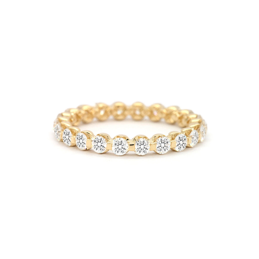 14K Gold 22 Stones Full Eternity Band