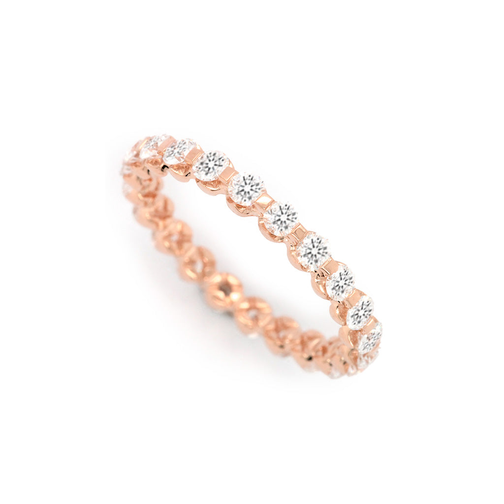 14K Gold 22 Stones Full Eternity Band