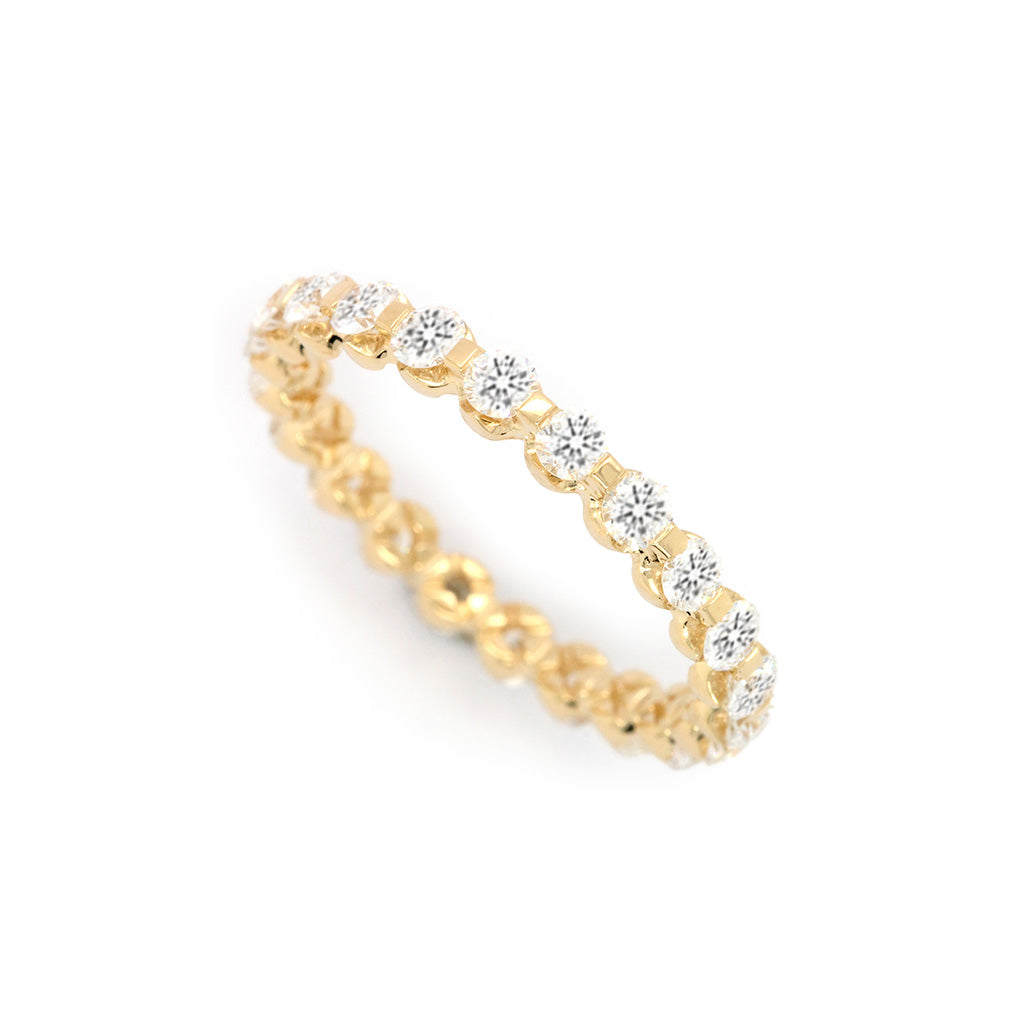 14K Gold 22 Stones Full Eternity Band