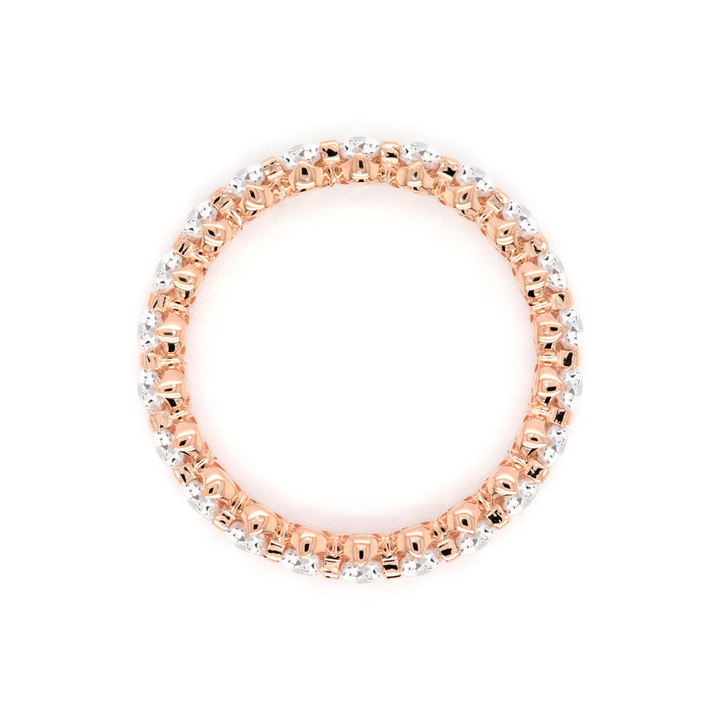 14K Gold 22 Stones Full Eternity Band