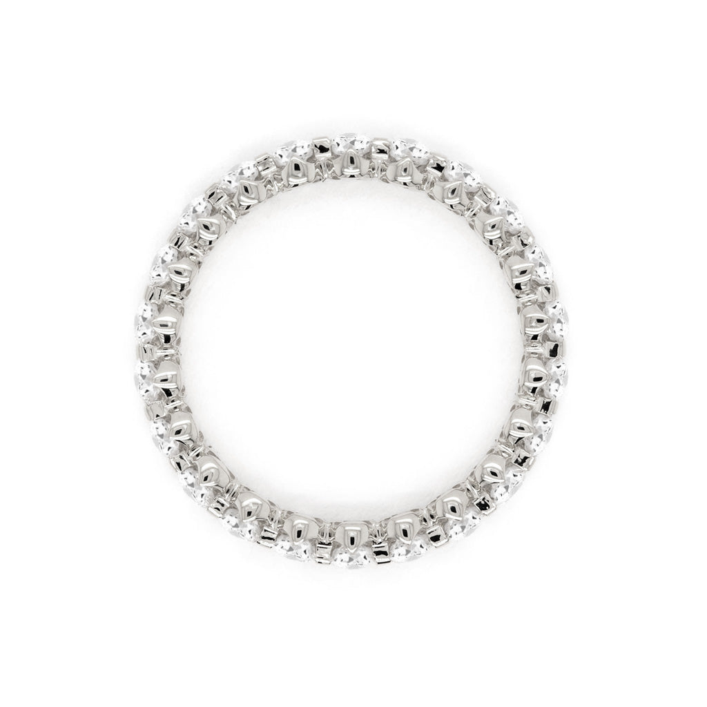 14K Gold 22 Stones Full Eternity Band