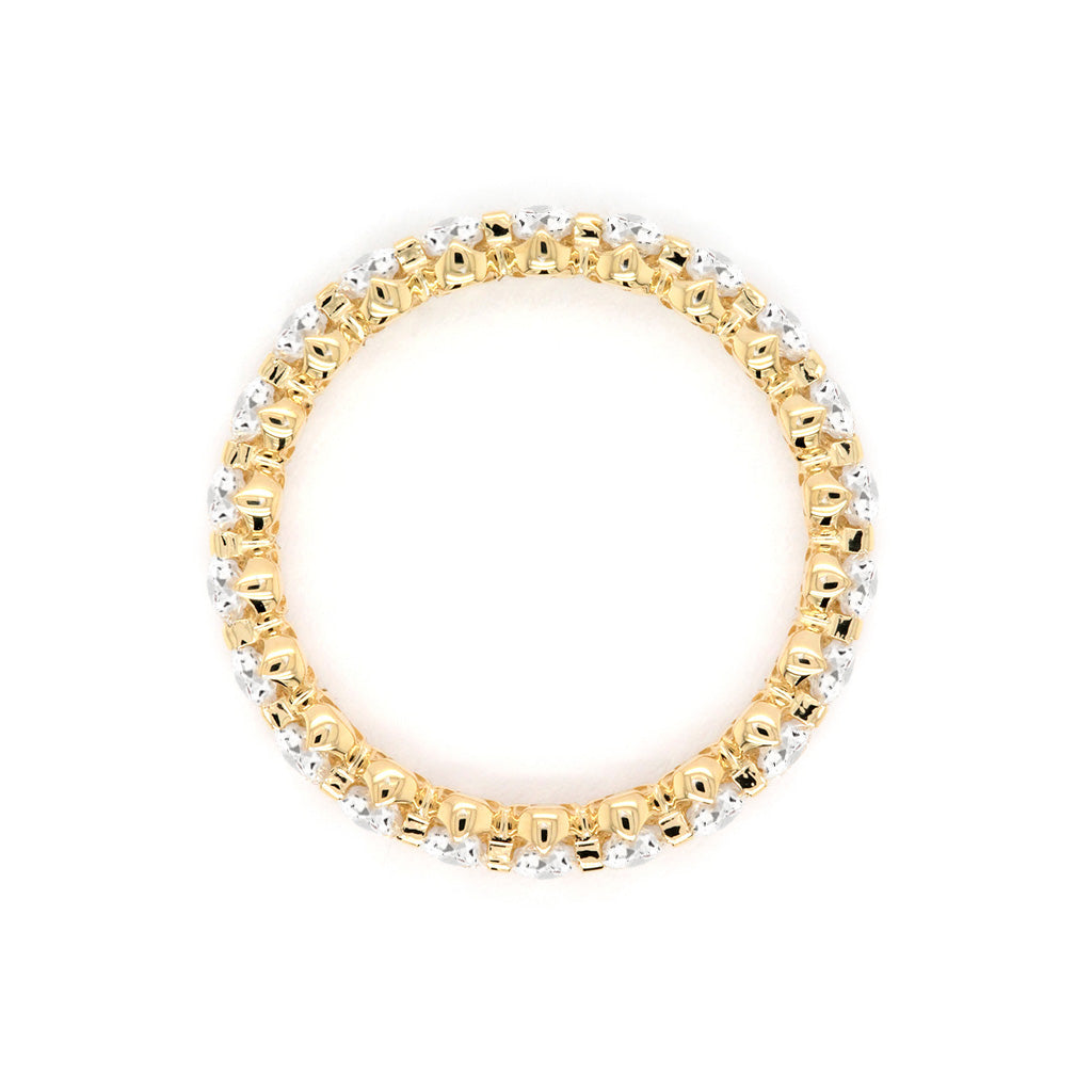 14K Gold 22 Stones Full Eternity Band