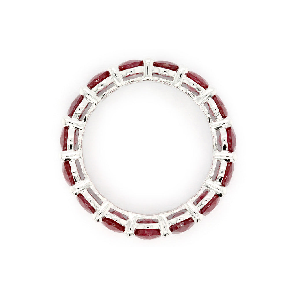 Timeless Natural Ruby Full-Eternity Band in 14k Gold