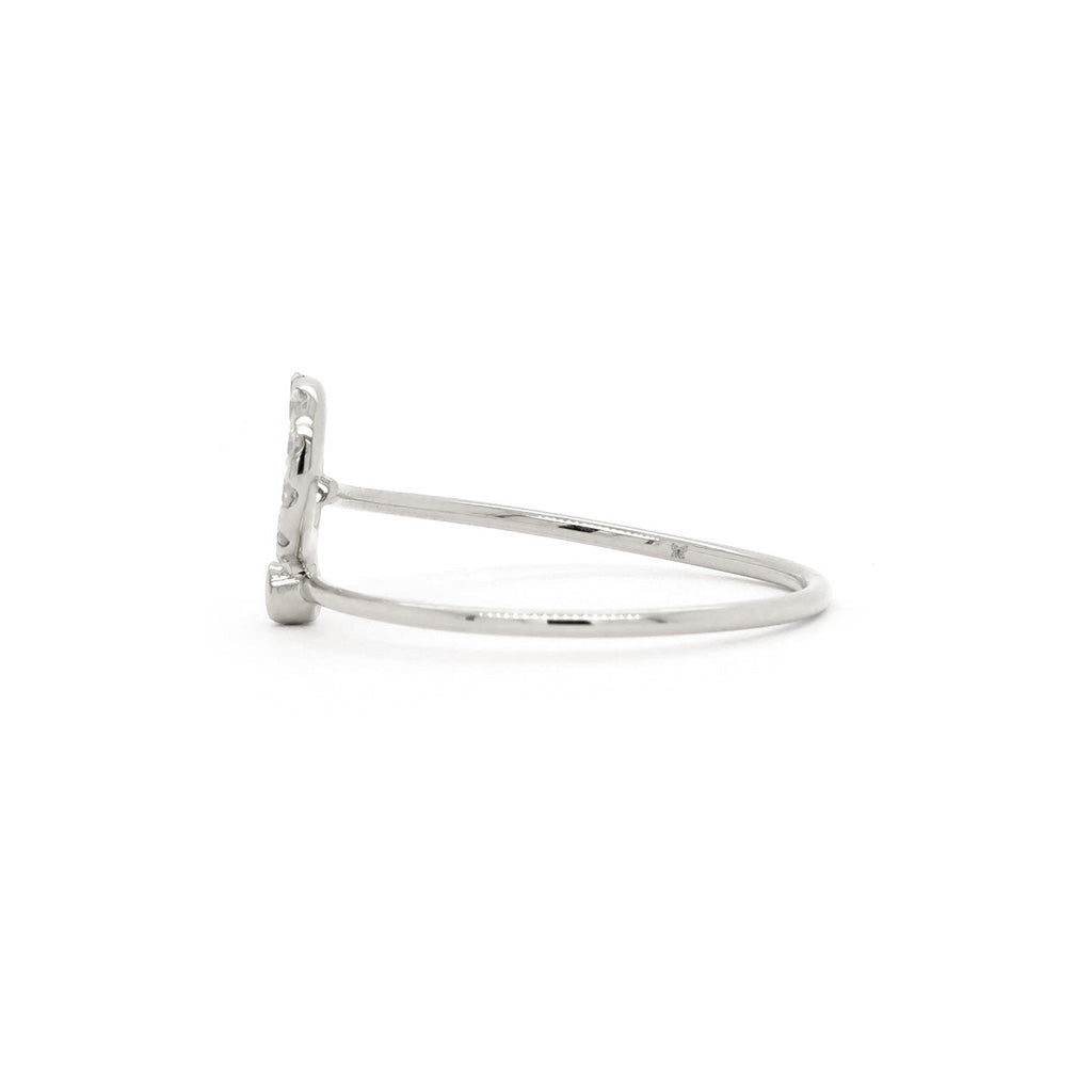 14K Gold 12 Stones Stackable Band