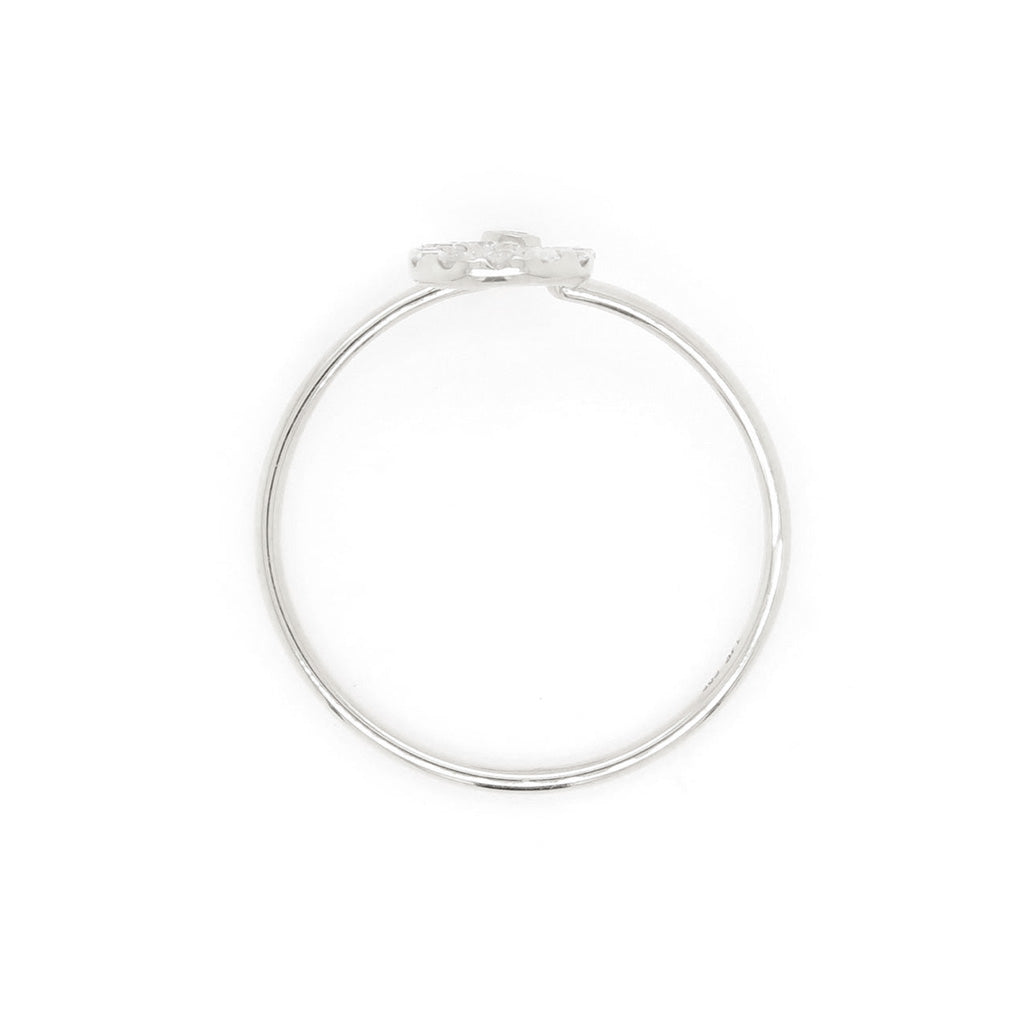 14K Gold 12 Stones Stackable Band