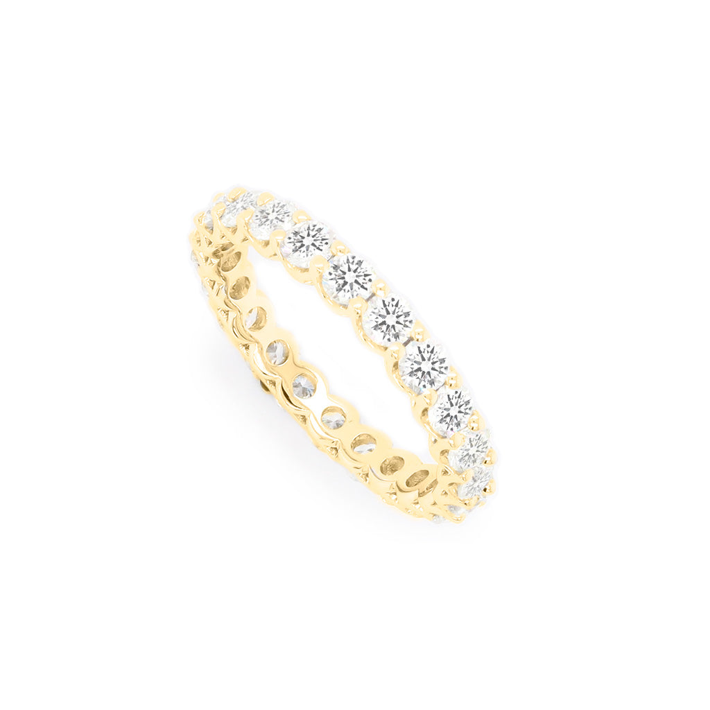 14K Gold 22 Stones Full Eternity Band