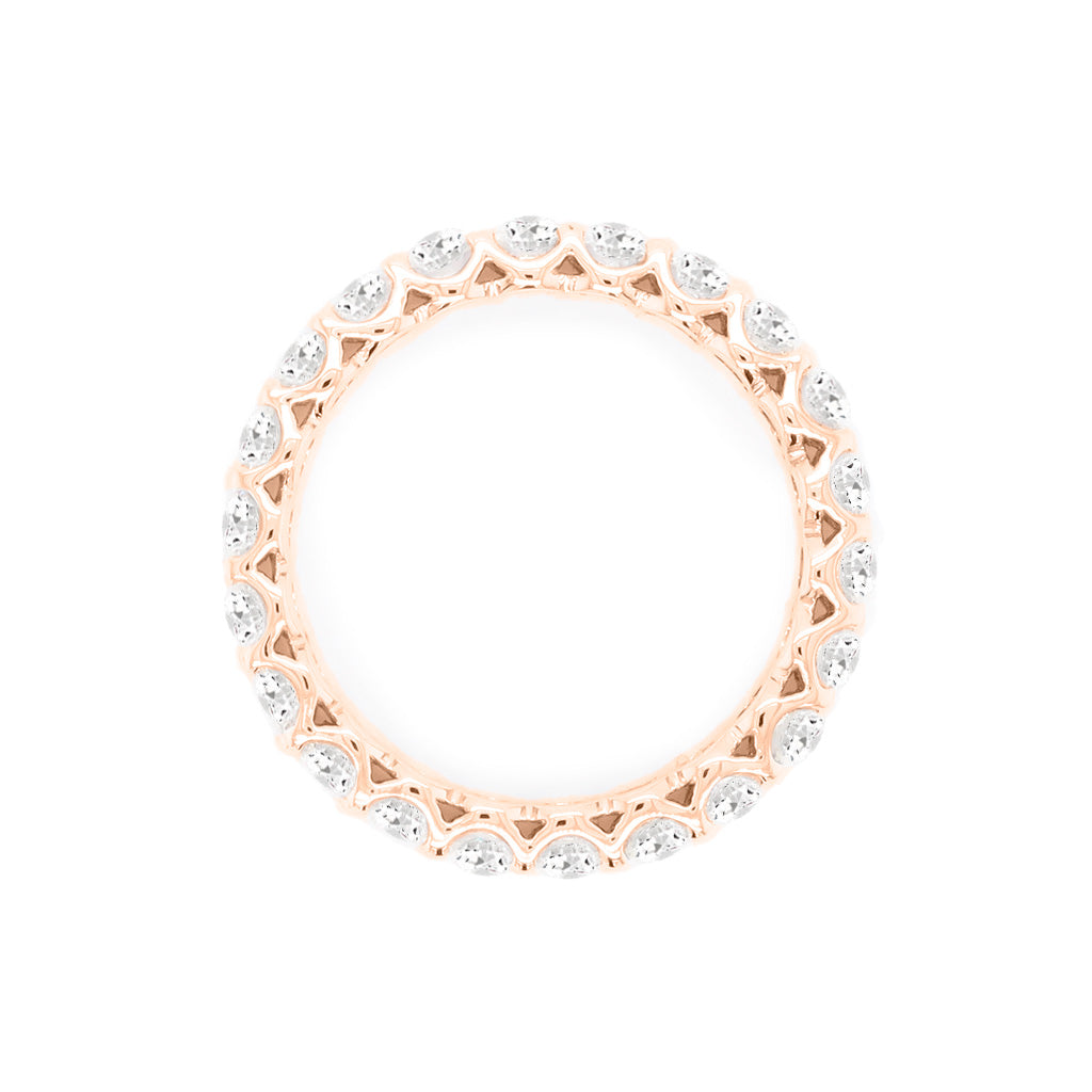 14K Gold 22 Stones Full Eternity Band