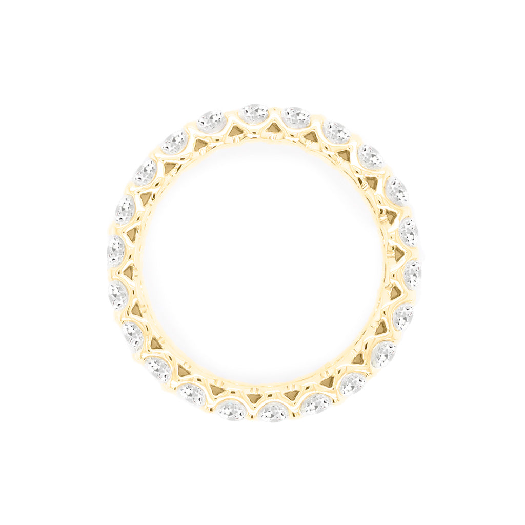 14K Gold 22 Stones Full Eternity Band
