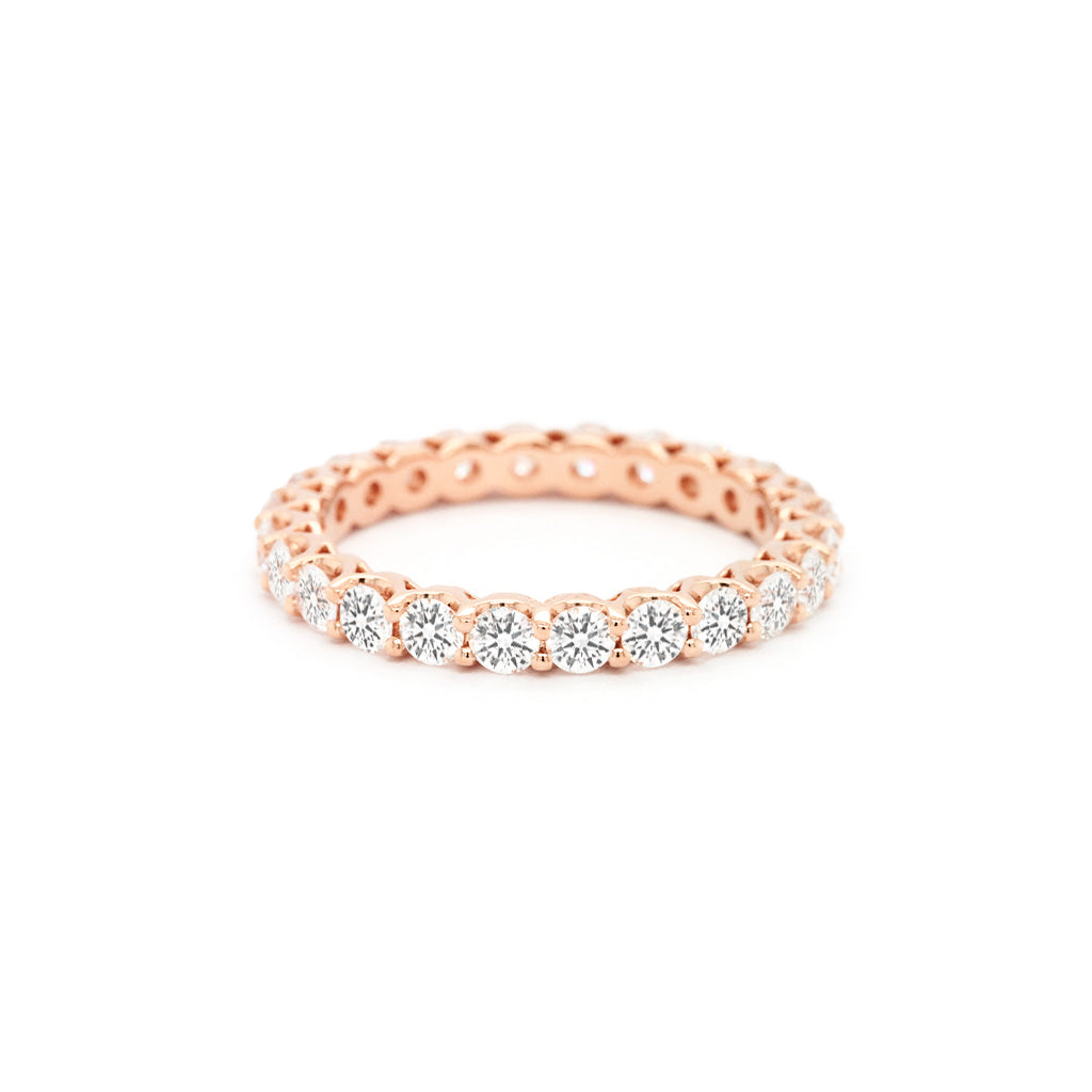14K Gold 24 Stones Full Eternity Band