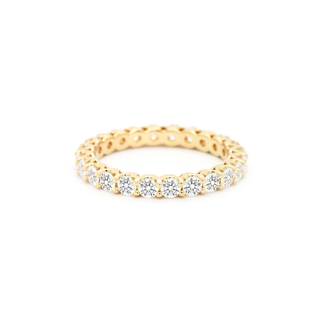 14K Gold 24 Stones Full Eternity Band