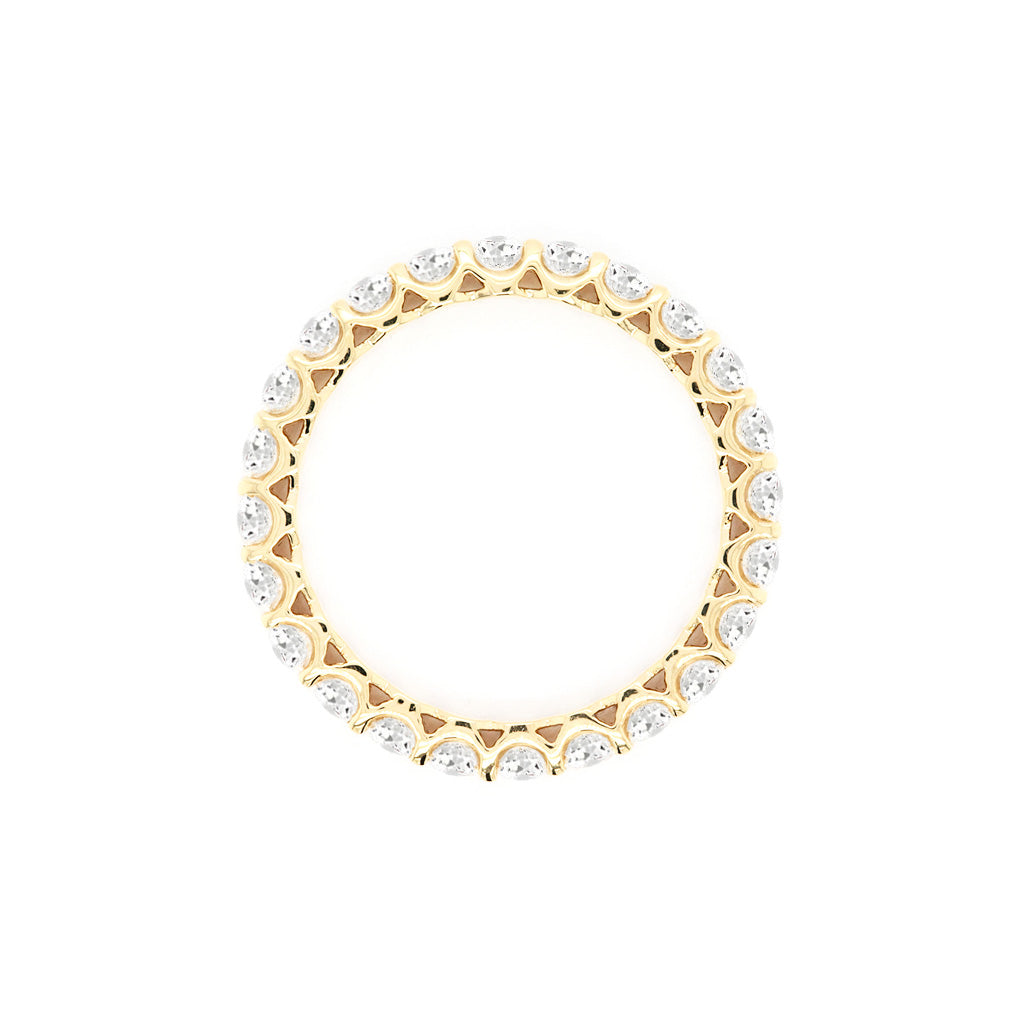 14K Gold 24 Stones Full Eternity Band