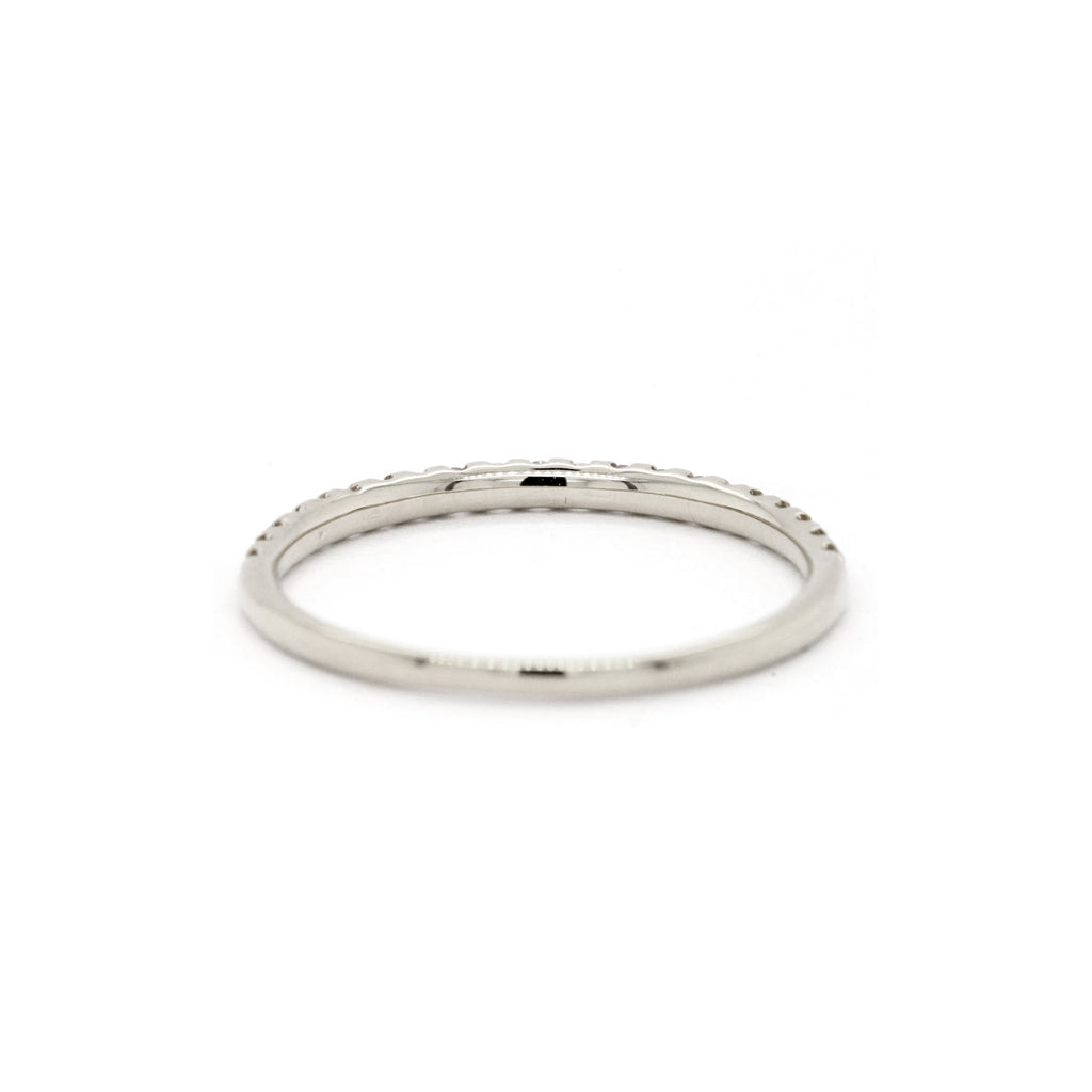 Exquisite 14K Gold SAC Half Eternity Stackable Band