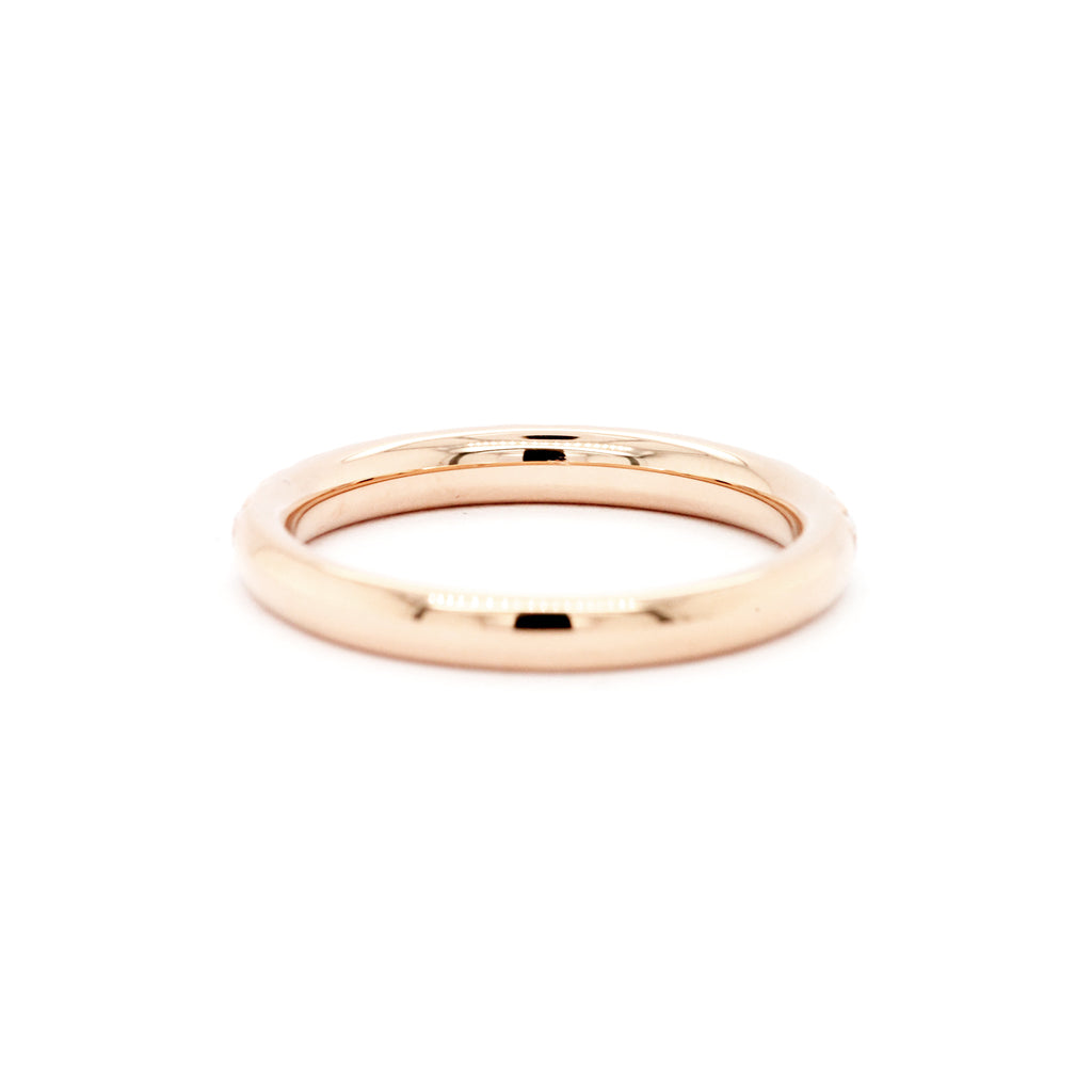 18K Gold Exquisite Stackable Half Eternity Band