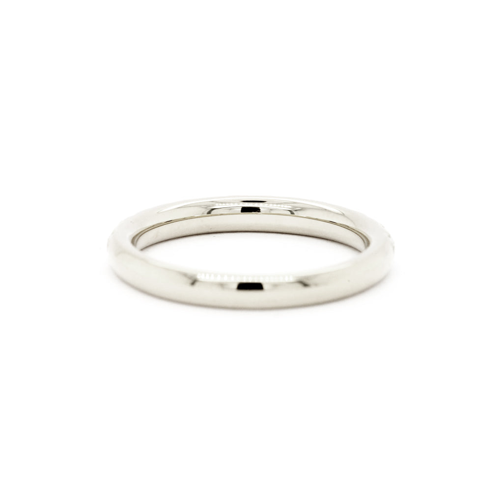18K Gold Exquisite Stackable Half Eternity Band