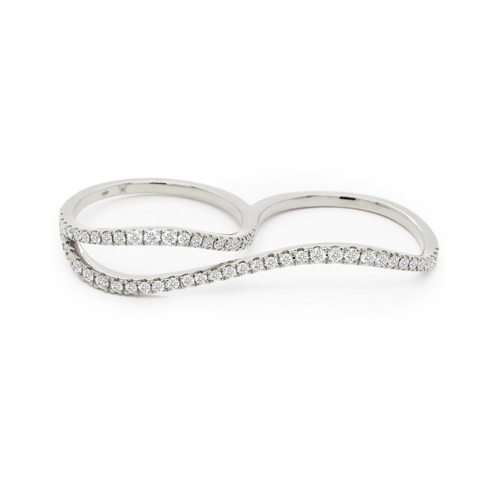 14K Gold 55 Diamonds Stackable Band
