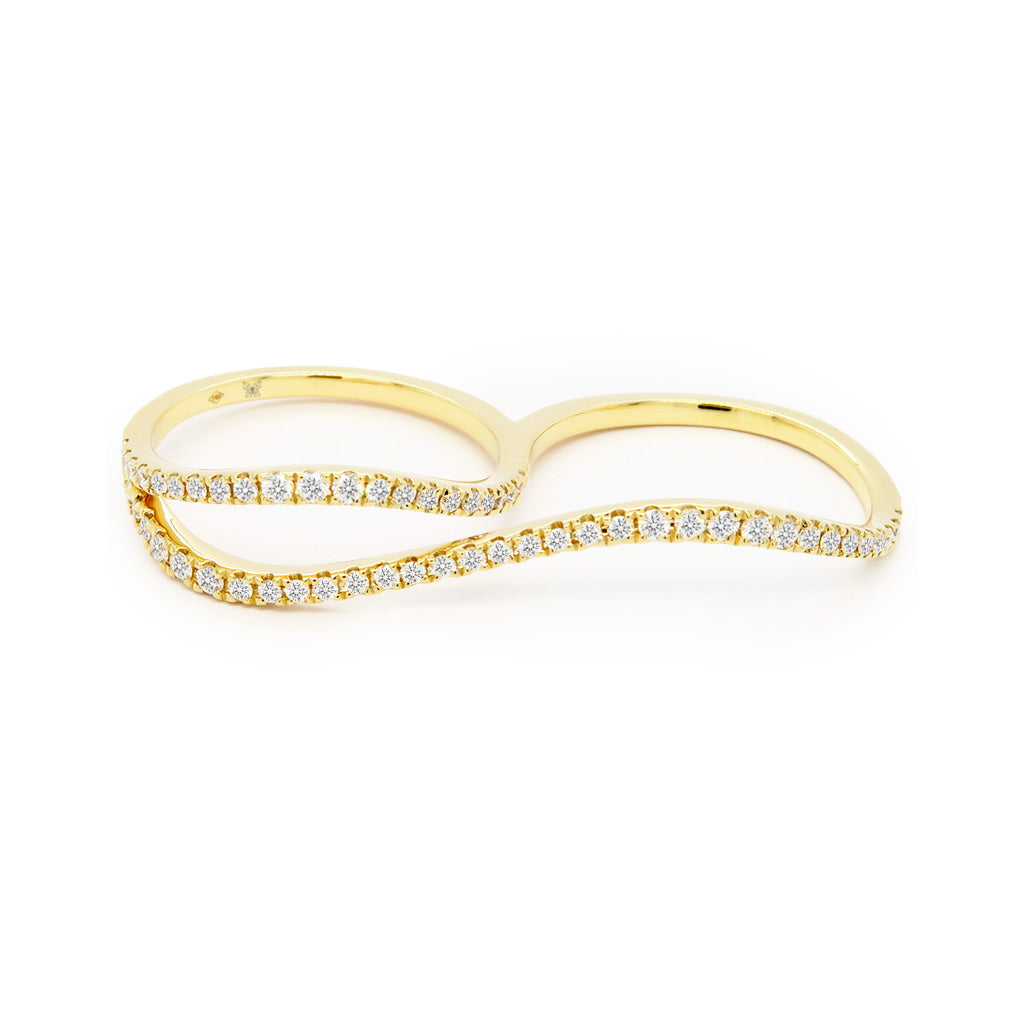 14K Gold 55 Diamonds Stackable Band