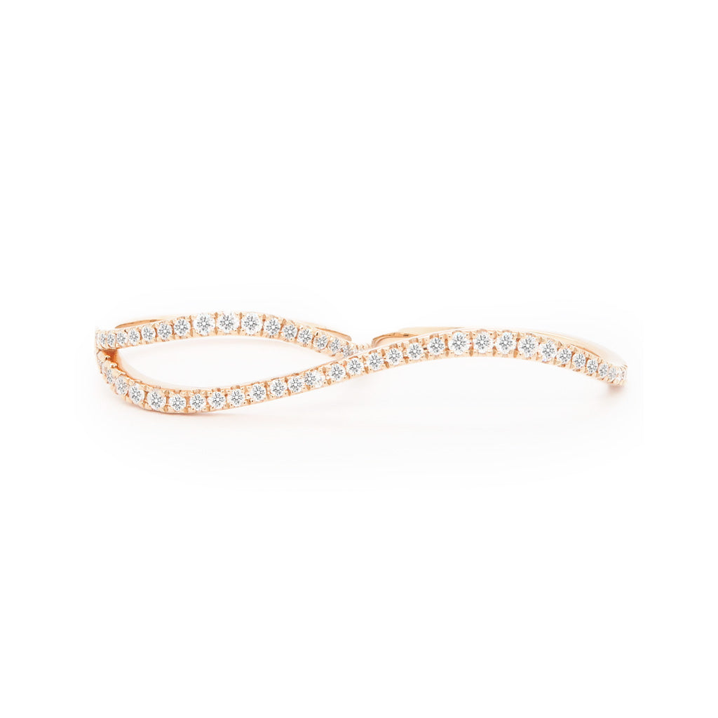 14K Gold 55 Diamonds Stackable Band