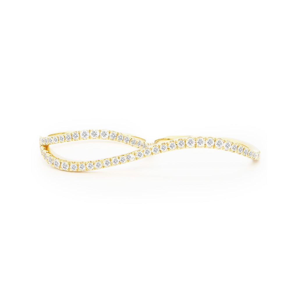 14K Gold 55 Diamonds Stackable Band