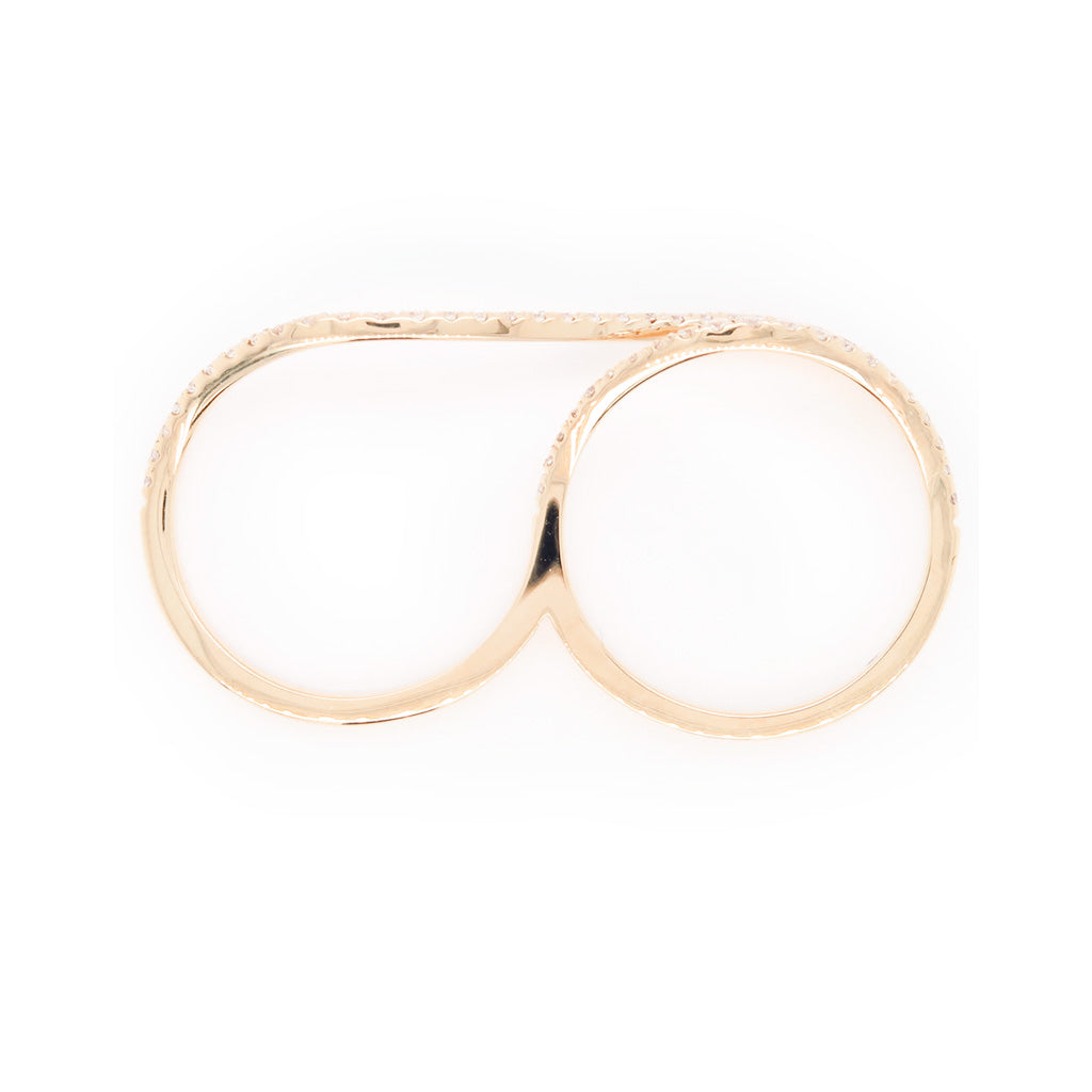 14K Gold 55 Diamonds Stackable Band
