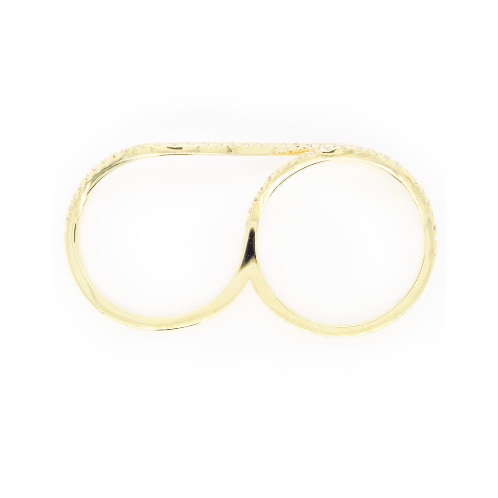14K Gold 55 Diamonds Stackable Band