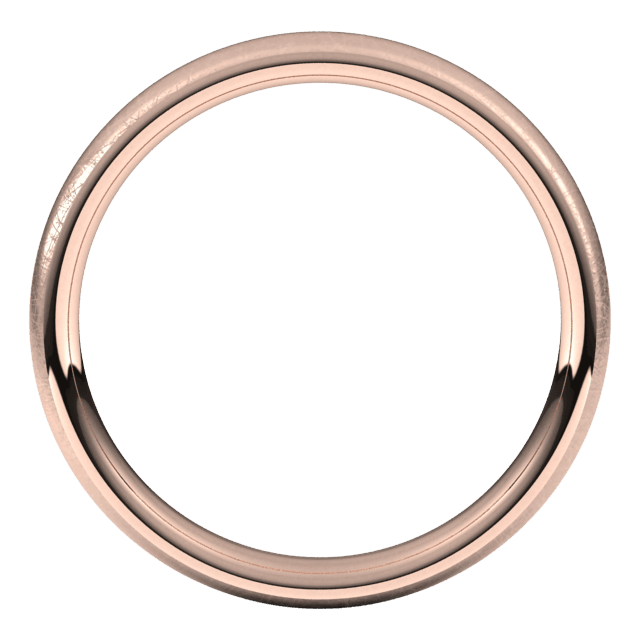 3mm European Ice Finish Comfort Fit Wedding Ring
