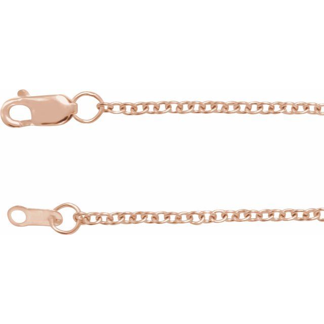 14K Gold 1.5 mm Cable Chain