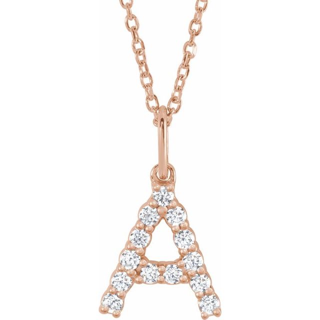 Initial Lab Diamond Pendant