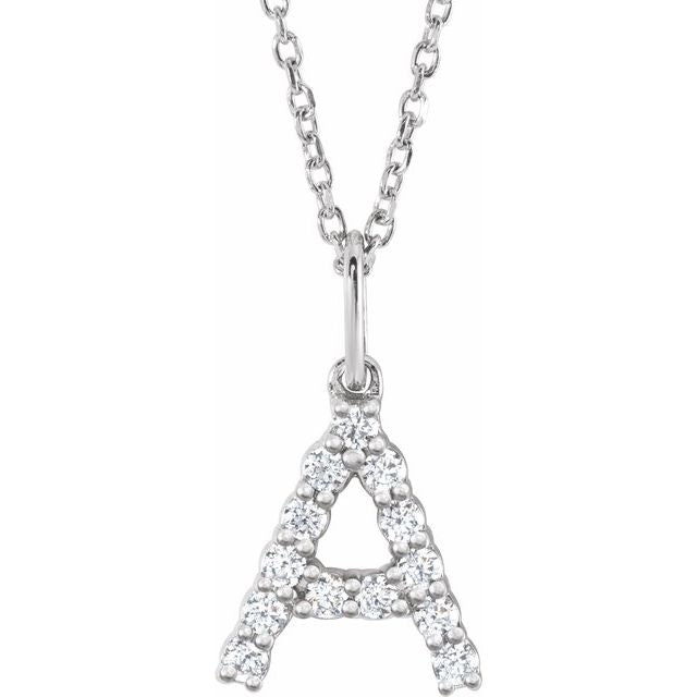 Initial Lab Diamond Pendant