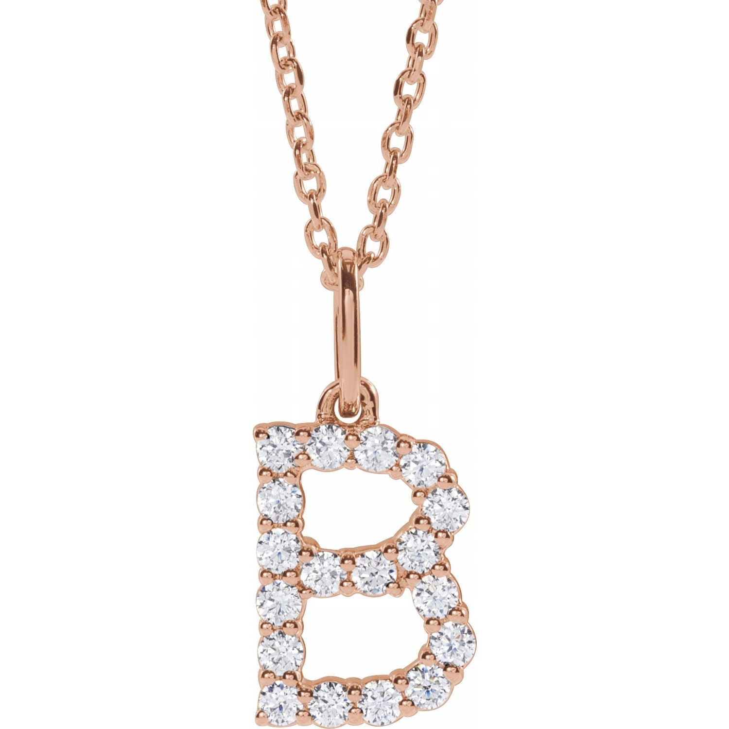 Initial Lab Diamond Pendant