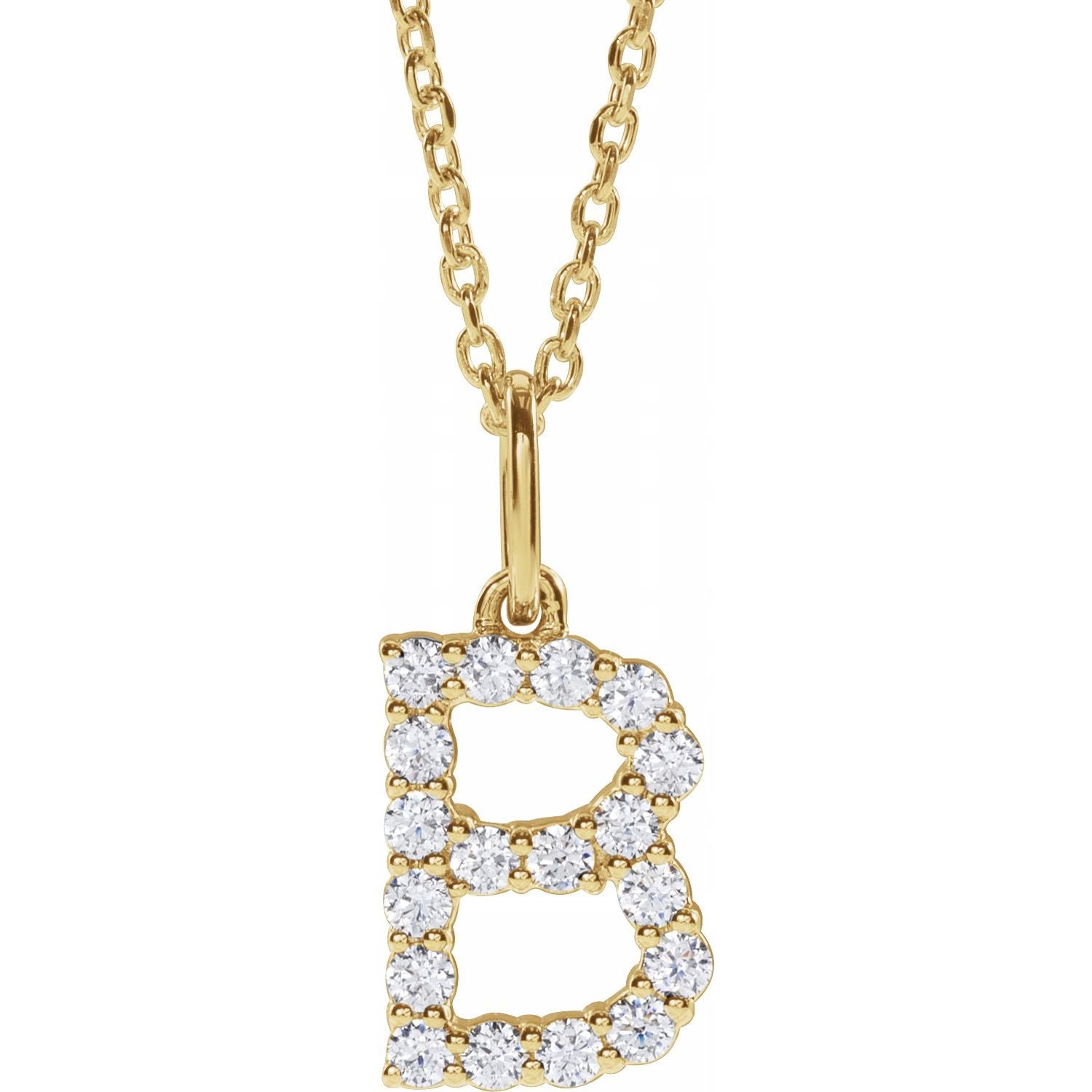 Initial Lab Diamond Pendant