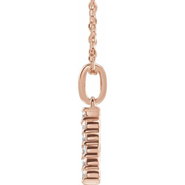 Initial Lab Diamond Pendant