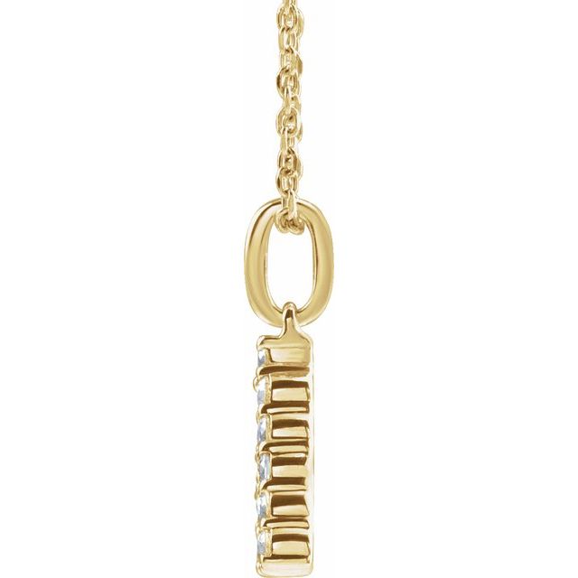 Initial Lab Diamond Pendant