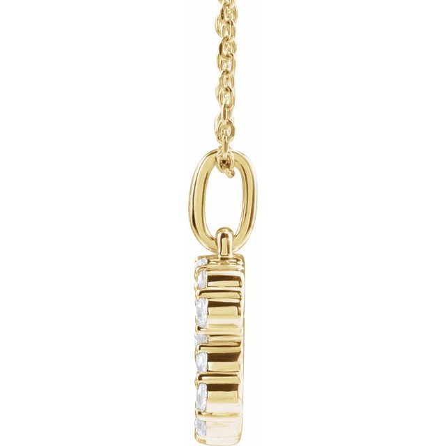 Initial Lab Diamond Pendant