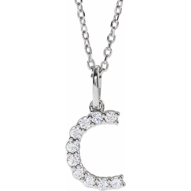 Initial Lab Diamond Pendant