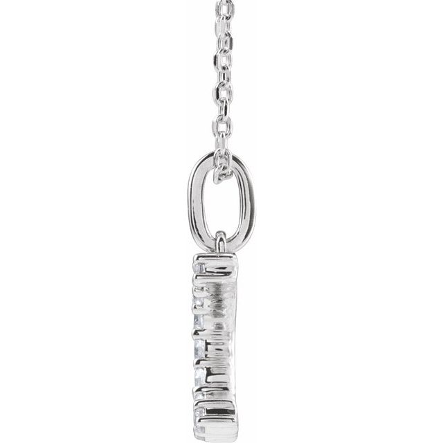 Initial Lab Diamond Pendant