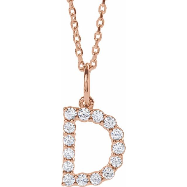Initial Lab Diamond Pendant