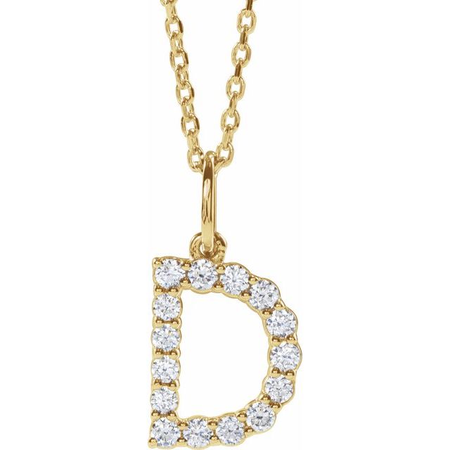 Initial Lab Diamond Pendant
