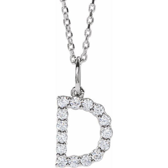 Initial Lab Diamond Pendant