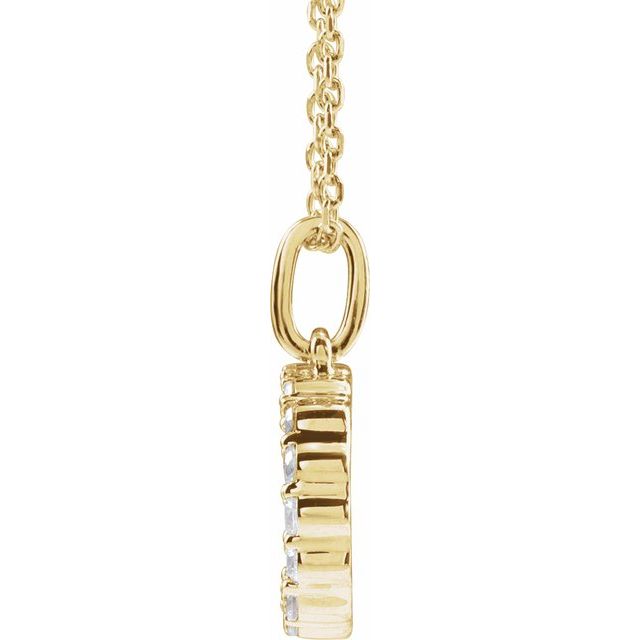 Initial Lab Diamond Pendant