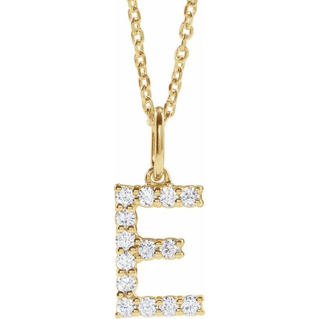 Initial Lab Diamond Pendant