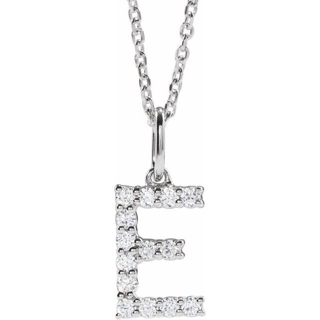 Initial Lab Diamond Pendant