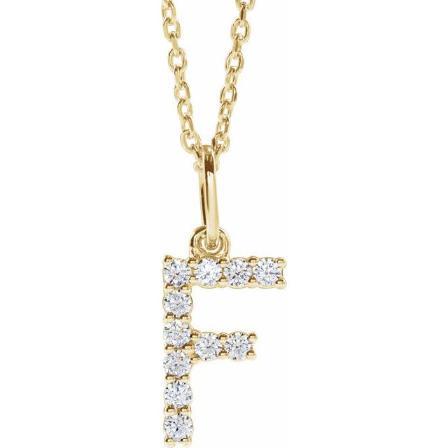 Initial Lab Diamond Pendant